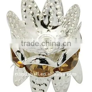 Rhinestone Beads, Copper, Crystal Components(RB-H042-16) thumbnail-1