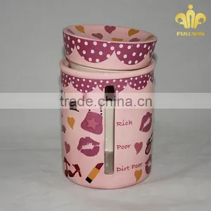 Colorful Cheap Ceramic Tin Coin Bank thumbnail-5