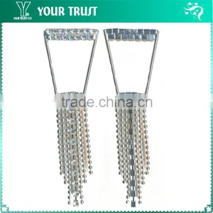 3MM Clear Cystal Rhinestone 8 Shape Rhodium Metal Belt Buckle thumbnail-3