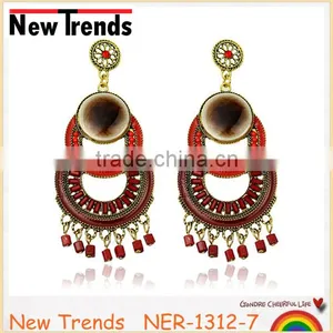 Dark Epoxy Stud Earrings Jewelry Fashionable Design thumbnail-1