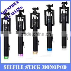 Top Quality Flexible Audio Cable Selfie Stick Folding Monopod For IPhone Smartphone thumbnail-2