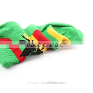 Canada Maple Leaf Green Red Yellow Cotton Ankle Socks Wholesale Quality Choice thumbnail-2