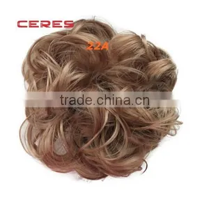Synthetic Clip on Messy Hair Bun Extension Chignon Hair Piece Wig thumbnail-5