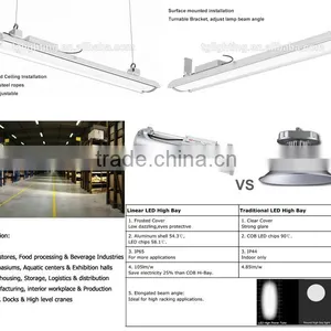 US Market T60015200W High Racking Warehouse Installation Dimmable Led High Bay 200w thumbnail-4
