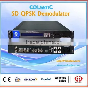 Mpeg-2 DVB Demodulator With Asi Out,DTV Decoder,DVB-S QPSK Demodulator (IRD) , DVB-CSA SD TV Demodulator COL5811C thumbnail-1