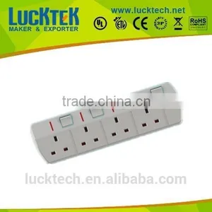 4way SASO Saudi Arabia Extension Power Outlet With Individual Switch thumbnail-1