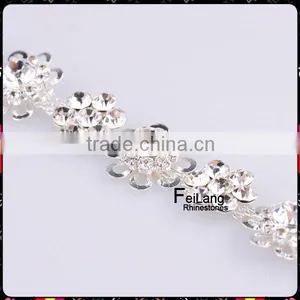 Feilang Rhinestone Crystal Flower Chain for Jewelry Accessories thumbnail-2