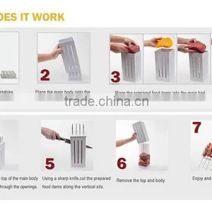 Brochette Express As Seen On TV Skewers Food Slicer BBQ Grill Shish Kabab Maker thumbnail-3