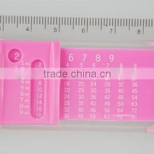 Sliding Ruler, Plastic Ruler Triangle Protractor Set thumbnail-2