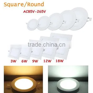 Cheapest CE ROHS Ultra Thin Round Square 3W 6W 9W 12W 18W Panel LED Light thumbnail-1