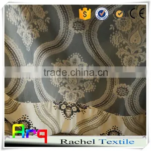 Luxury Curtain Fabric Villa Using Floral Pattern Design Arabic Jacquard Curtain Style thumbnail-3