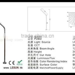 Good Appearance 3W Slim Led Under Cabinet Light for Jewelry Store LC7358B thumbnail-3