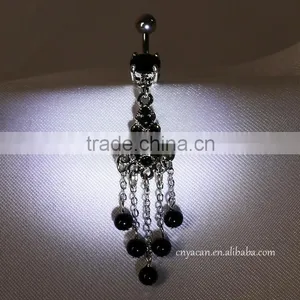 Stainless Steel Body Jewelry Dangling Pearl Beads Sterilized Body Jewelry Piercing thumbnail-1