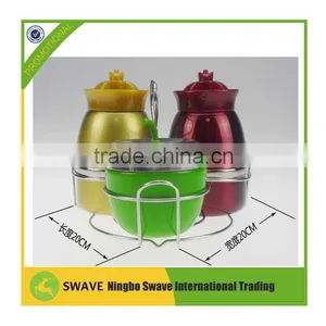 Crown Design Set of 2 Stainless Steel Condiment Pot/oil Pot P77250 thumbnail-2