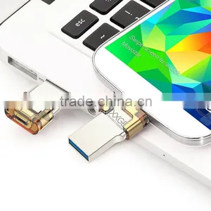 EAGET Wholesale Thumb Drive V80 Dual USB Smartphone Pen Drive USB Memory Stick thumbnail-1