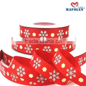 Guangzhou Rgb Packing co 2015 New Products Christmas Grosgrain Flower Pattern Ribbon thumbnail-2