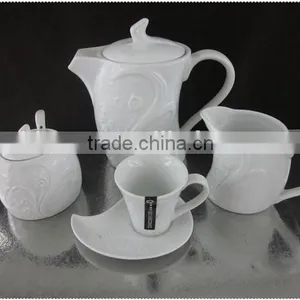 Fashion Ceramic Embossed Coffee Sets,relief Coffee Sets thumbnail-3