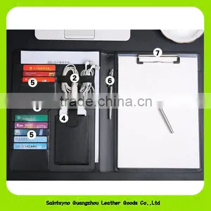 16044 Good Quality Custom Logo Genuine Leather Document Holder thumbnail-2