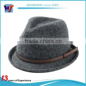 Custom Your Own Logo Promotional Fedora Hat Felt Hat thumbnail-1