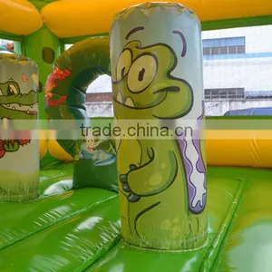 SUNJOY High Quality Inflatable Castle With Slide Colorful Bouncy Slide for Sale thumbnail-5