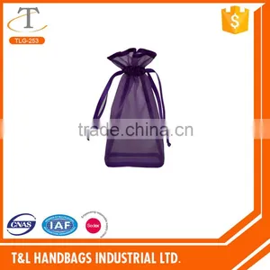 New Arrival Wholesale Mesh Drawstring Bag for Lady 2016, Blue Mesh for Body thumbnail-1