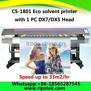 6 FEET 1.8meter Eco Inkjet Solvent Printer With DX7 Head Made in China Guangzhou Supply thumbnail-1