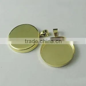 Cheap Price Wholesale Cabochon Pendant /Copper Plated Jewelry Base Pendants For Engraving And Laser thumbnail-1