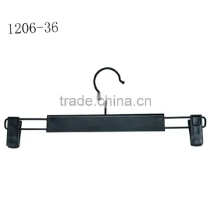 Black Clip Style Plastic Mens Short Pants Hangers Cheap thumbnail-1