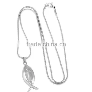 Christ Fish Religious Cremation Jewelry thumbnail-3