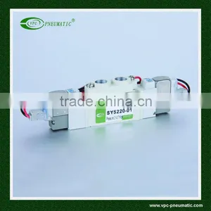 SY Series 5 Ports Solenoid Valve, SMC Type Solenoid Valve, Rubber Seal, Life Cycle 50 Million thumbnail-1