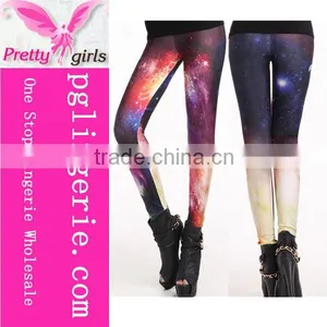 Stylish Space Skinny Pants,Space Printed Women Leggings,Europe Galaxy Leggings thumbnail-3