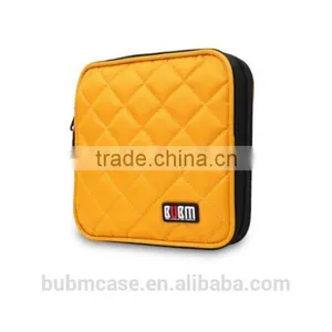 Yellow 32 Capacity 230D Space Twill PVC Fabric DVD Case CD Holder Personalized cd Case Multi Disc Dvd Cases thumbnail-3