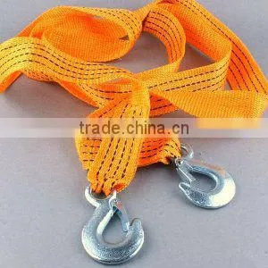 4m 3 Tons Car Tow Haul Cable Heavy Duty Towing Strap Rope With Hooks Emergency thumbnail-1