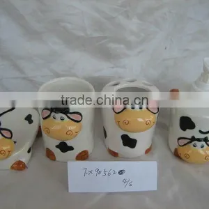 4pcs Ceramic Bathroom Set thumbnail-1