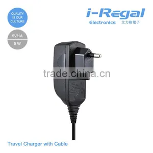 High Quality 5 V 1A USB Travel Charger With Led Light thumbnail-1