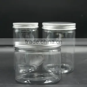 Clear PET Round Jar With Lid thumbnail-1