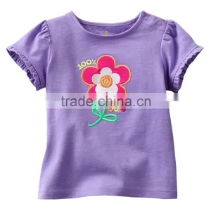 Girls 100 Cotton t Shirt, Girl t Shirts Printed Designs, Girls Clothes, Cotton Printing Child t Shirt thumbnail-1