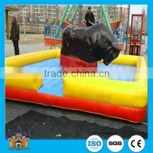 Customized Inflatable Bungee Bull Inflatable Bull Riding Machine Amusement Rides thumbnail-1