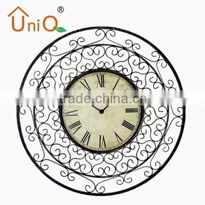 M2412 Antique Round Metal Wall Clock thumbnail-1