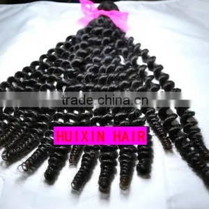 Virgin Malaysian Spiral Hair, Human Hair Bundles, Cheap Virgin Hair, Weaving thumbnail-1