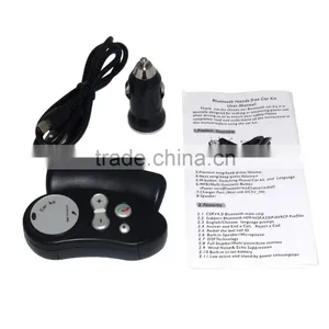 Rechargeable Car Steering Wheel Bluetooth Hands Free Speaker Kit FM12 thumbnail-2