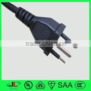 Whole Sale UC 3 Pin Electric Plug Brazil Power Cord Plug thumbnail-2