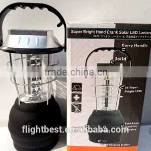 Camping Tent Hand Crank Lantern Lamp,Solar LED Lighting 36 LED thumbnail-1