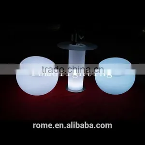 Waterproof Plastic Led Light Sofa Color Change Bar Furniture Apple Stool Plastic Led Bar Stool thumbnail-2