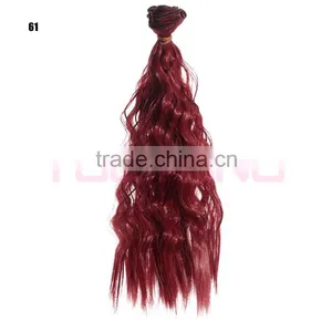 No Shedding Factory Price Synthetic Straight Wavy Hair Extension thumbnail-3