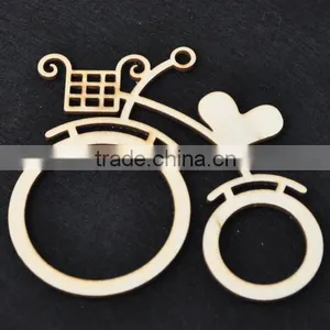 Wood Veneer Shape, Wooden Flourish Scrapbooking Card Craft Embellishments thumbnail-1