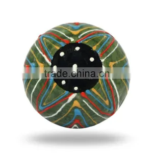 Ceramic Tomato With Yellow Flower Print Knob thumbnail-3