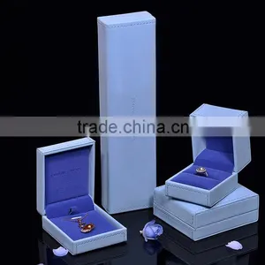 High End Leather Velvet Jewelry Box Wholesale Custom Logo Made thumbnail-1