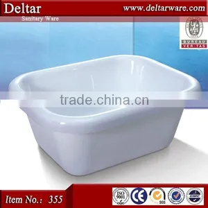 Baby Bath Tub With Stand, Red Children Kids Tub, Acrylic Bathtub Color Series Thermostatic thumbnail-6