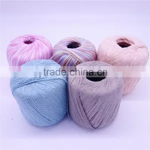 50%cotton +50% Acrylic Yarn Blend Yarn Dyed 50g/ball Knitting Yarnyarn for Knitting by Hand thumbnail-1